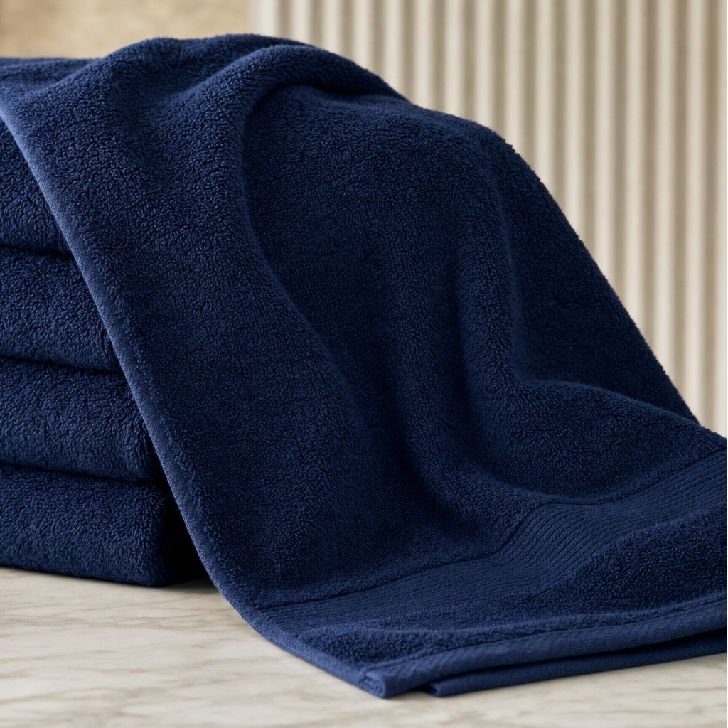 16x27 Navy Blue Bleach-Proof Salon Towels
