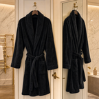 Microfiber Bathrobe – Black