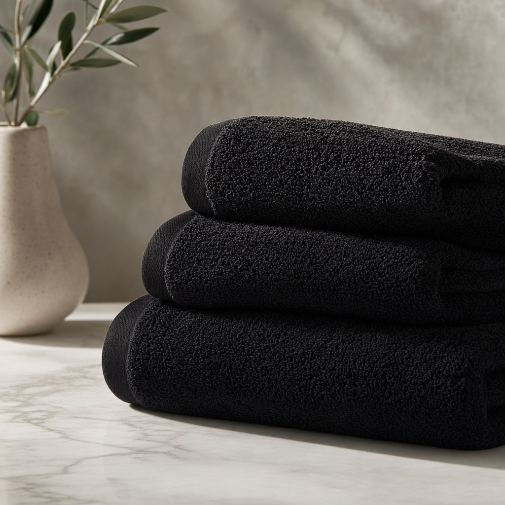16x27 Black Bleach-Proof Salon Towels