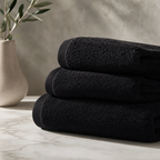 16x27 Black Bleach-Proof Salon Towels