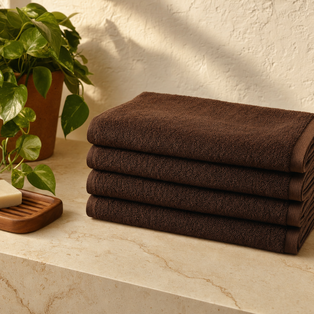 16x27 Chocolate Brown Bleach-Proof Salon Towels