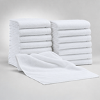 16x30 White Dobby Towels